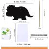 Winlyn 48 Sets 12 Styles Magic Color Scratch Dinosaur Ornaments Craft Kits Rainbow Scratch Paper Art Sets Scratch Paper Dinosaur with Scratching Tools for Kids Classroom Activities Party Favors