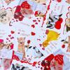 Winlyn 48 Sets Valentine’s Day Cards Assortment Blank Corgi Dog Cat Pet Valentine Cards Bulk Animal Love Note Cards Thank You Cards with Envelopes Heart Stickers for Her Him Anniversary Kids Classroom