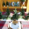 Winlyn 6 Pack Small Mini Artificial Christmas Trees Canadian Pine Tree with Wooden Base Small Tabletop Trees 13″ Tall for Holiday Party Christmas Village DIY Crafts Mantel Table Centerpiece Décor(8 Inch)