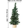 Winlyn 6 Pack Small Mini Artificial Christmas Trees Canadian Pine Tree with Wooden Base Small Tabletop Trees 13″ Tall for Holiday Party Christmas Village DIY Crafts Mantel Table Centerpiece Décor(11 Inch)