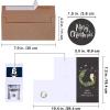 Winlyn 96 Sets Bulk Christmas Money Cards with Envelopes Stickers Assortment Gift Card Holder Christmas Money Holder Christmas Cards 8 Designs Chalkboard Cute Owl for Festive Winter Holiday Greeting