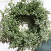 Winlyn Christmas Artificial Cedar Pine Greenery – 5.2 Ft Cypress Garland for Home Holiday Decor Seasonal Wreath Mantel Banister Dinner Table Centerpiece