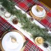 Winlyn Christmas Artificial Cedar Pine Greenery – 5.2 Ft Cypress Garland for Home Holiday Decor Seasonal Wreath Mantel Banister Dinner Table Centerpiece