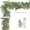 Winlyn Christmas Artificial Cedar Pine Greenery – 5.2 Ft Cypress Garland for Home Holiday Decor Seasonal Wreath Mantel Banister Dinner Table Centerpiece