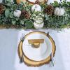 Winlyn Fall White Pumpkin Artificial Eucalyptus Garland with Pumpkins Pinecones Berries – Fall Decor, 5.9′ L – Farmhouse Wedding Arch Backdrop, Thanksgiving Mantel, Table Runner, Centerpiece