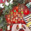 Winlyn Set of 24 Christmas Hanging Gingerbread Tree Ornaments Bulk Clay Figurine Ornaments Gingerbread Family Dolls Gingerman Ornaments for Gift Holiday Stocking Stuffers Tree Wreath Mantel Decor