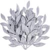 20 Pieces Gold Glittered Artificial Leaf Spray Picks 12″ Tall for Christmas Winter Wedding Wreath Tree Swag Floral Arrangment Vase Bouquets Table Centerpieces Decoration(Silver)