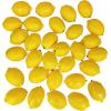 30 Pack Faux Yellow Lemons Artificial Fruits Fake Lemons Lifelike Simulation for Lemonade Party Kitchen Table Summer Decorations Vase Fillers Fruit Bowl Lemon Wreath Garland Photography Props