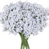 4 Pack Baby’s Breath Artificial Forks,Total of 1764 White Blooms Babys Breath Bulk Flower Bush Gypsophila Artificial in White -13.8″ Tall for Wedding Wreath Boutonniere Flower Crown