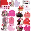 48 Sets Valentine’s Day Cards Scratch & Sniff Strawberry Scented Valentine Cards Cat Kitten Pet Love Cards with Envelopes and Heart Stickers Tattoo for Kids Party Favor School Classroom Gift Exchange