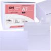 500 Pcs White A7 Invitation Envelopes 5 1/4 x 7 1/4 Square Flap Envelopes Self Seal 95lb for Wedding Shower Birthday Bussiness Graduation Mailing Invitation Announcement 5 x 7 Greeting Cards Photos(A7 1000 pcs white)