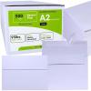 500 Pcs White A7 Invitation Envelopes 5 1/4 x 7 1/4 Square Flap Envelopes Self Seal 95lb for Wedding Shower Birthday Bussiness Graduation Mailing Invitation Announcement 5 x 7 Greeting Cards Photos(A2)