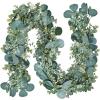 8.3′ Long Faux Eucalyptus Greenery Garland – Silver Dollar Eucalyptus for Wedding Arch, Swag, Backdrop, Doorways, Mantel, Table Runner – Indoor/Outdoor
