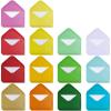 Supla 140 Sets Colorful Mini Envelopes with White Blank Business Cards Note Cards 14 Colors Small Gift Card Tiny Envelopes Pocket Envelopes Bulk 4.5″ x 3″ Love Notes(4.5 x 3 inches)