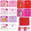 Winlyn 30 Sets Valentine’s Day Cards Pet Dog Cat Rabbit Greeting Cards Scratch & Sniff Valentine Cards with Envelopes Stickers for Kids Boy Girl Brithday Party Favors School Classroom Gift Exchange