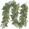 Winlyn Christmas Artificial Cedar Pine Greenery – 5.2 Ft Cypress Garland for Home Holiday Decor Seasonal Wreath Mantel Banister Dinner Table Centerpiece