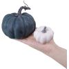 24 Pcs Bulk Assorted Rustic Harvest Artificial Pumpkins Foam Pumpkin in White Orange Green Teal for Fall Autumn Halloween Decoration Thanksgiving Party Home Kitchen Decor Baby Shower Wedding