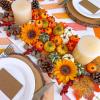 68 Pcs Assorted Mini Artificial Pumpkins with Maple Leaves Pinecones Acorns Sunflowers Berries Fall Decorating Kit for Fall Wedding Thanksgiving Halloween Table Centerpiece Wreaths Vase Bowl Fillers