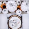 Artificial White Pumpkins Bulk Faux Harvest Pumpkins for Fall Wedding Thanksgiving Halloween Seasonal Holiday Tabletop Decoration Centerpiece 12 Pcs Assorted Sizes