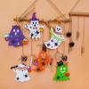 Winlyn 24 Set Fall Crafts DIY Halloween Ghost Tree Ornaments Decorations Kit with Foam Ghost Stickers for Kids Party Favors & Classroom Art Activities