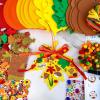 Winlyn 24 Sets Fall Pumpkin Ornaments Decorations DIY Fall Craft Kits Foam Pumpkin Apple Acorn Autumn Leaf Stickers for Kids Party Favors Thanksgiving Halloween Classroom Home Activity Tree Door Decor