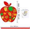 Winlyn 24 Sets Fall Pumpkin Ornaments Decorations DIY Fall Craft Kits Foam Pumpkin Apple Acorn Autumn Leaf Stickers for Kids Party Favors Thanksgiving Halloween Classroom Home Activity Tree Door Decor