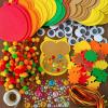 Winlyn 24 Sets Foam Owl Decorations DIY Fall Craft Kit With Autumn Leaves, Pumpkins, Googly Eyes, Pom-Poms for Kids Gift Halloween Thanksgiving Holiday Classroom Art Activity