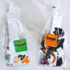 Winlyn 24 Sets Halloween Headbands Craft Kits Crown Art Sets Jack-o’-lantern Candy Corns Ghost Monster Bat Paper Hat with Halloween Foam Stickers for Kids Halloween Classroom Activities Party Favors