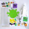 Winlyn 24 Sets Halloween Headbands Craft Kits Crown Art Sets Jack-o’-lantern Candy Corns Ghost Monster Bat Paper Hat with Halloween Foam Stickers for Kids Halloween Classroom Activities Party Favors