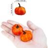Winlyn 64 Pcs Mini Fall Artificial Harvest Pumpkins Orange Faux Foam Pumpkins 1.4″ Wide for Farmhouse Home Thanksgiving Halloween Fall Autumn Wedding Baby Shower Bowl Fillers Wreath Table Décor