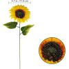 Winlyn 9-Pack Artificial Sunflower Stems, 19.7″ Tall Full & Lifelike Yellow Silk Flowers with Long Stems for Vase Bouquet Centerpiece Wreath Floral Arrangement Wedding Birthday Party Fall Décor
