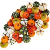 Winlyn 56 Pcs Assorted Mini Artificial Pumpkins Fall Harvest Pumpkins Foam Pumpkins Decorative Faux Pumpkins for Fall Wedding Halloween Autumn Holiday Thanksgiving Kitchen Table Bowl Filler Décor