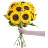 Winlyn 9-Pack Artificial Sunflower Stems, 19.7″ Tall Full & Lifelike Yellow Silk Flowers with Long Stems for Vase Bouquet Centerpiece Wreath Floral Arrangement Wedding Birthday Party Fall Décor