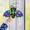 Winlyn 24 Sets Halloween Craft Kits – DIY Bat Ornaments & Decorations – Foam Bats – Kids’ Arts & Crafts – Party Favors