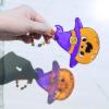Winlyn 27 Sets Halloween Suncatchers Ornaments Decorations DIY Window Paint Art Suncatchers Halloween Craft Kits Jack-O’-Lantern Bat Ghost Skull Sun Catchers for Kids Classroom Activities Art Project