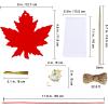 Winlyn 48 Sets Colorful Magic Color Scratch Fall Ornaments Autumn Scratch Art Maple Leaf Oak Leaf Pumpkin Apple Acorn Fall Craft Kits for Kids Classroom Activities Halloween Harvest Party Decorations