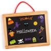 Winlyn 517 Pcs Bulk Foam Halloween Prints Stickers Self-Adhesive Pumpkins Jack-O’-Lantern Ghost Witch Bats Monster Stickers 1″ 1.5″ 2″ Embellishments for Kids Craft Favors Rewards Halloween Decoration