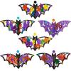 Winlyn Halloween Bat Crafts DIY 3D Craft Kits – Unfinished Paintable Wood for Kids Classroom Activities, Art Projects, Decorations, Party Favors – 24 Sets