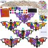 Winlyn Halloween Bat Crafts DIY 3D Craft Kits – Unfinished Paintable Wood for Kids Classroom Activities, Art Projects, Decorations, Party Favors – 24 Sets