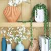 Supla 4 Pcs Artificial Hanging Succulents Faux Burro’s Tail Picks Trailing String of Pearls Succulents Fake Greenery Sprays for Basket Planter Centerpiece Floral Arrangement Indoor Outdoor Decor