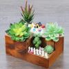 Supla 5 Pcs Assorted Artificial Succulents Plants Unpotted Small Green Cactus Echeveria Picks Fake Succulents Bulk for Succulent Garden Centerpiece Wreath Floral Arrangement Indoor Outdoor Home Décor