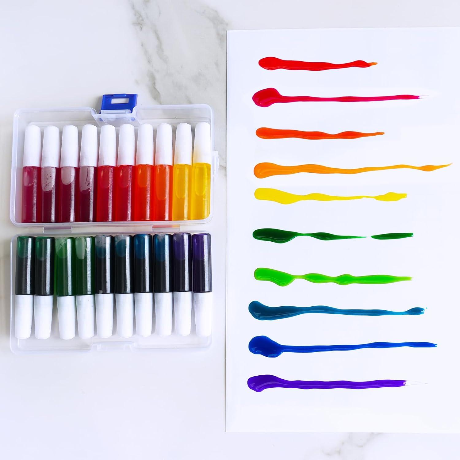 imageWinlyn 24 Sets Dog Suncatcher Decorations DIY Window Paint Art Craft Kits Rainbow Puppy Pet Sun Catcher Painting Kit for Kids Home Classroom School Activities Birthday Summer Camping Party Art Project