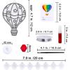 Winlyn 24 Sets Hot Air Balloon Suncatchers Decorations DIY Window Paint Art Craft Kits Rainbow Hot Air Balloon Painting Kit for Kids Classroom Activities Birthday Summer Camping Party Art Project
