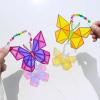 Winlyn 27 Sets Butterfly Suncatchers Ornaments Decorations DIY Window Paint Art Craft Kits Rainbow Sun Catchers Painting Kit for Kids Spring Summer Camping Classroom Party Activities Art Project