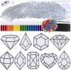 Winlyn 27 Sets Jewel Suncatchers Ornaments Decorations DIY Window Paint Art Stickers Craft Kits Jewel Sun Catchers for Kids Classroom Pirate-Themed Birthday Party Activities Art Project