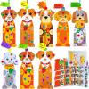 Winlyn 24 Sets Kids Crafts Kits DIY Dog Bookmark Ornaments Decorations Art Set Pet Arts Crafts Foam Stickers for Summer Camping Party Favors Reading Rewards Art Project Classroom Birthday Activities