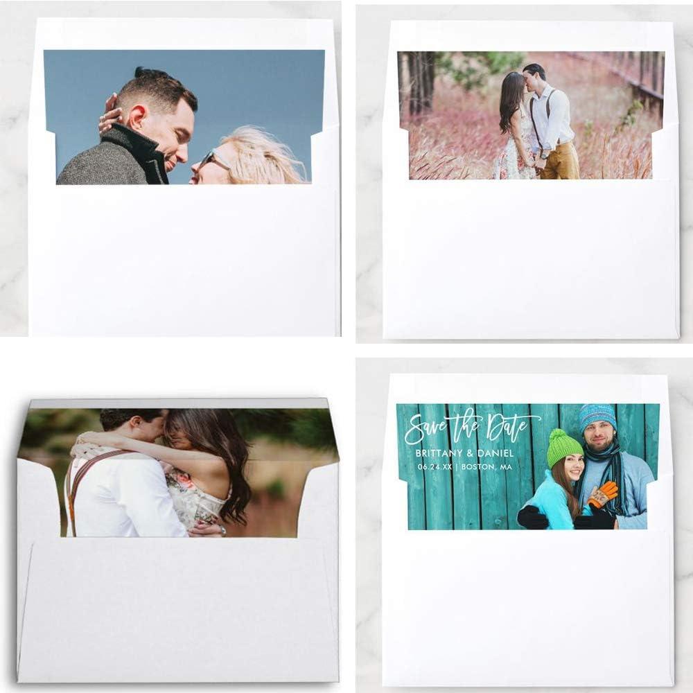 imageSupla 150 Pcs A7 Invitation Envelopes in White Peel ampamp Seal Self Seal 5 14 x 7 14 Envelopes 95lbs Paper Stock for Weddings Shower Invitations Mailings Announcements 5 x 7 Greeting Cards