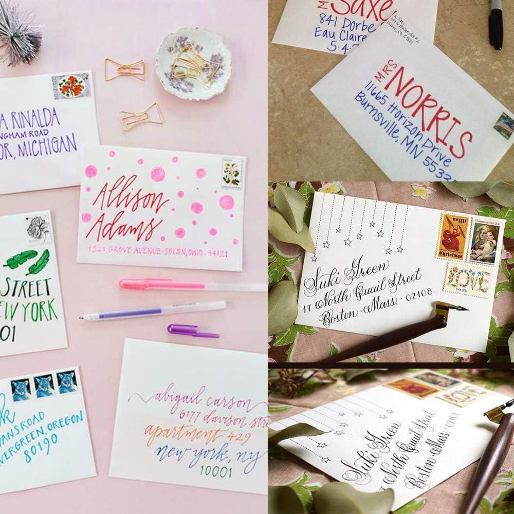 imageSupla 150 Pcs A7 Invitation Envelopes in White Peel ampamp Seal Self Seal 5 14 x 7 14 Envelopes 95lbs Paper Stock for Weddings Shower Invitations Mailings Announcements 5 x 7 Greeting Cards