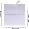 Supla 150 Pcs A7 Invitation Envelopes in White Peel & Seal Self Seal 5 1/4 x 7 1/4 Envelopes 95lbs. Paper Stock for Weddings Shower Invitations Mailings Announcements 5 x 7 Greeting Cards