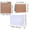 Winlyn Blank Kraft Cards and Envelopes 100 Pack, 5 x 7 Folded Greeting Cards and A7 Invitation Envelopes 5 1/4 x 7 1/4 Self Seal 100lb for Weddings Shower Graduation Business Announcements Mailing(Brown)